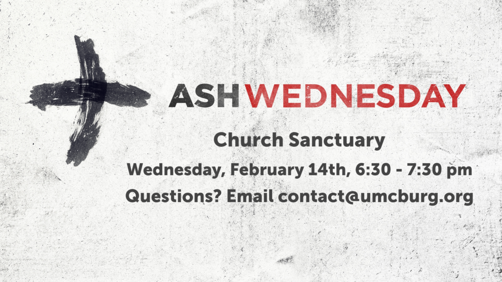 Ash Wednesday Umcburg